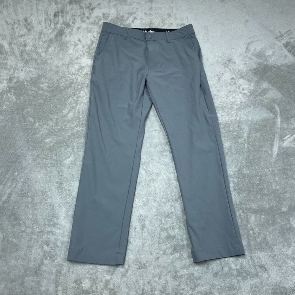 Hurley Mens Flex Chino Pants Gray Size 32x30 Stretch Lightweight a0504